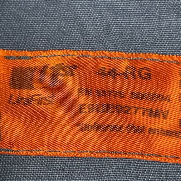 UniFirst Coverall Men's 44R Blue Mechanic Work Uniform Front Zip Poly Cotton - Picture 4 of 10